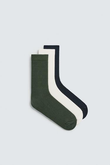 3-PACK OF BASIC RIBBED SOCKS - various by Zara