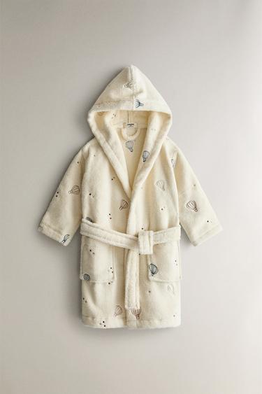 KIDS' BALLOON BATHROBE - Light beige by Zara