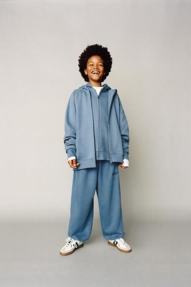 ZIP-UP HOODIE - Blue by Zara