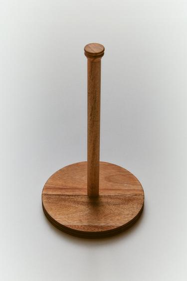 ACACIA WOOD ROLL HOLDER - Light beige by Zara