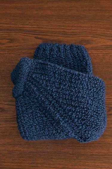 ZARA TIMELESS - CHUNKY KNIT JUMPER WITH WOOL AND ALPACA - Ink blue by Zara