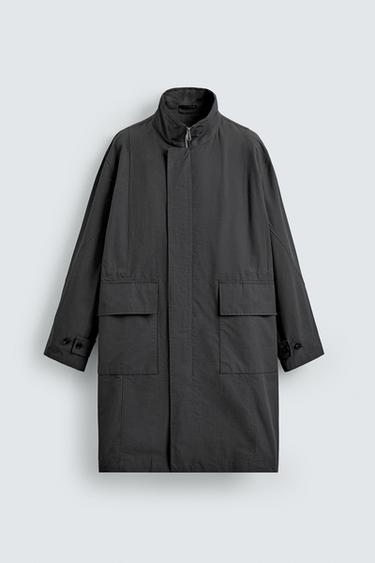 LIGHTWEIGHT TECHNICAL PARKA - Anthracite Grey by Zara