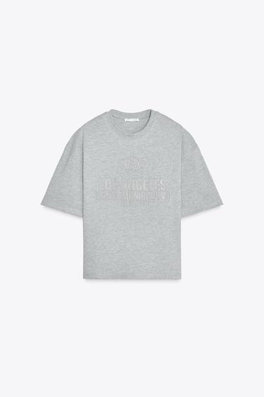 METALLIC THREAD PLUSH SWEATSHIRT - Silver by Zara