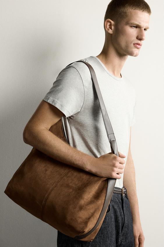 PLAIN TOTE BAG - Tobacco Brown by Zara - Image 0