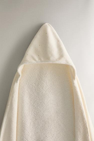 MOON HOODED BABY TOWEL - Cream by Zara - Image 0