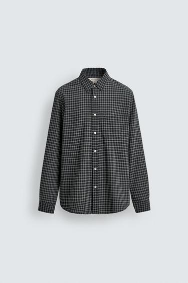 ORIGINS CHECK SHIRT WITH WOOL - Multicoloured by Zara