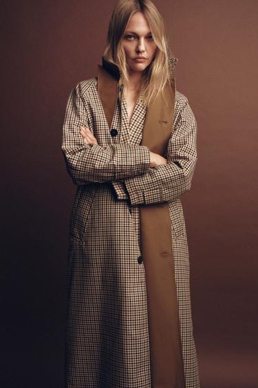 REVERSIBLE TRENCH COAT ZW COLLECTION - Caramel by Zara
