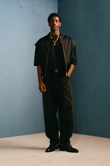 HIGH-RISE BARREL FIT JEANS WILLY CHAVARRIA X ZARA - Black by Zara