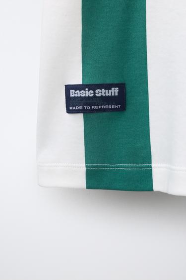 6-14 YEARS/ FOOTBALL PRINT PYJAMAS - Ecru / Green by Zara