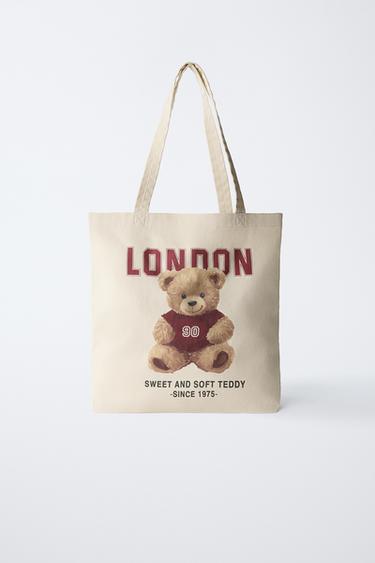 TEDDY TOTE BAG - Ecru White by Zara - Image 0