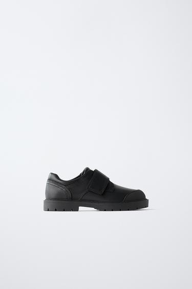 LEATHER SCHOOL SHOES - Black by Zara