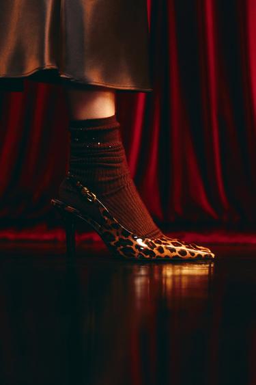 ANIMAL PRINT HIGH-HEEL SHOES - Leopard by Zara