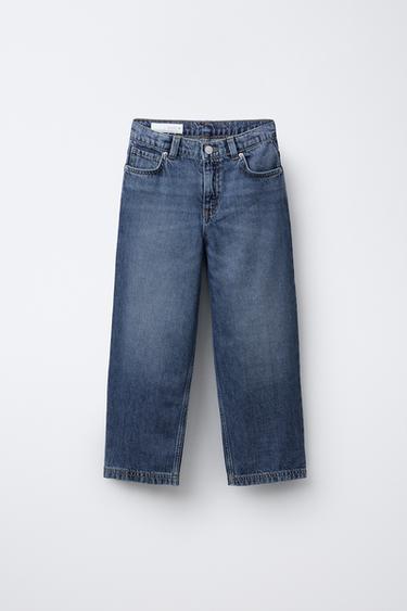 RELAXED BAGGY JEANS - Mid-blue by Zara