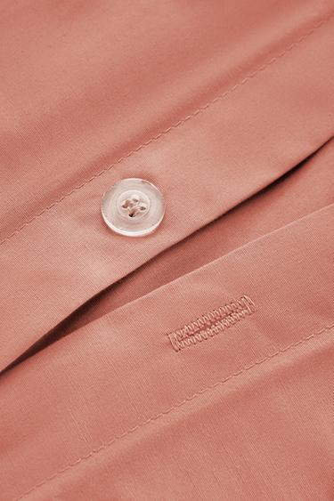 PERCALE DUVET COVER (200 THREAD COUNT) - Coral by Zara