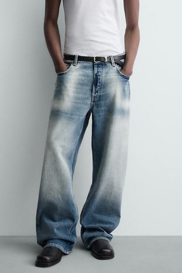 FLARE FIT JEANS - Blue by Zara