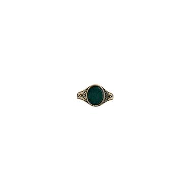 STONE SIGNET RING - Gold by Zara