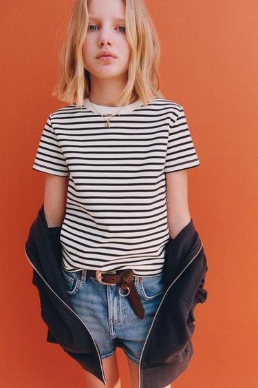 INTERLOCK STRIPED T-SHIRT - Stripes by Zara