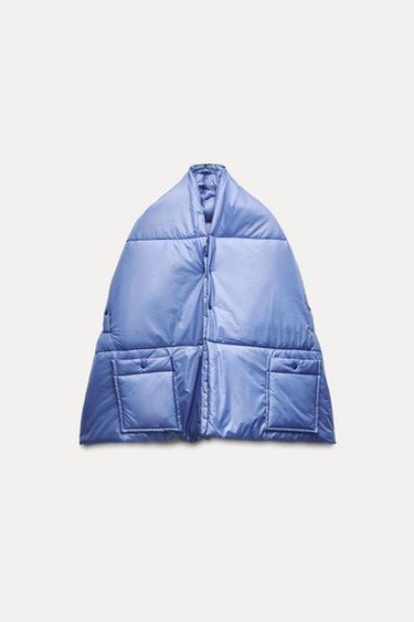 PADDED SHAWL SCARF X AND WANDER® - Blue by Zara