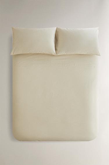 STRIPED PRINT DUVET COVER - White by Zara