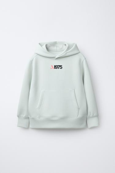 PRINTED SPORTY HOODIE - Mint by Zara
