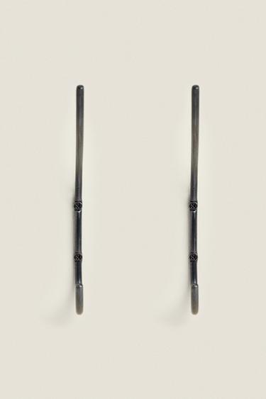 PACK OF LARGE DARK METAL HOOKS - Black by Zara - Image 0