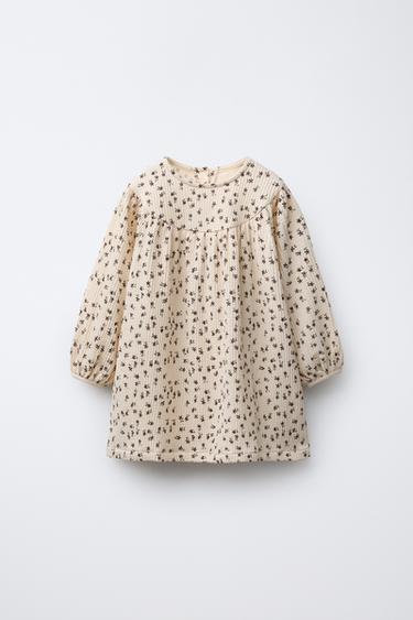 FLORAL DRESS - Ecru by Zara