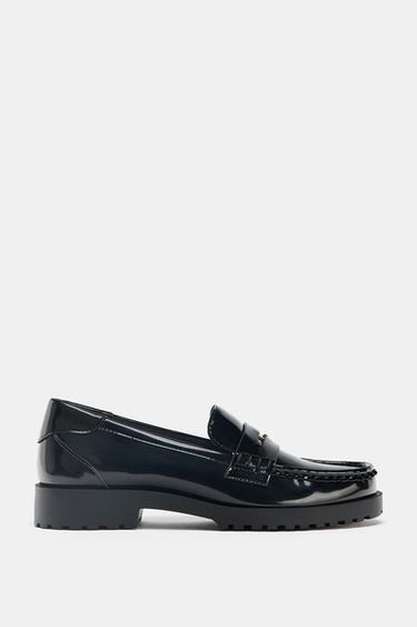 PLATFORM PENNY LOAFERS - Black by Zara