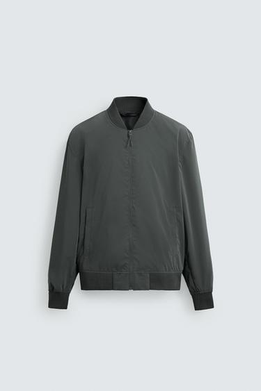 LIGHTWEIGHT BOMBER JACKET - Anthracite grey by Zara