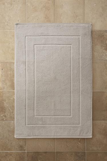 COTTON BATH MAT - Light grey by Zara
