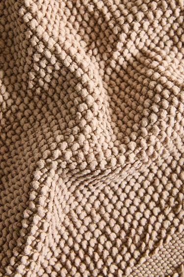 COTTON BATH MAT - Dark beige by Zara