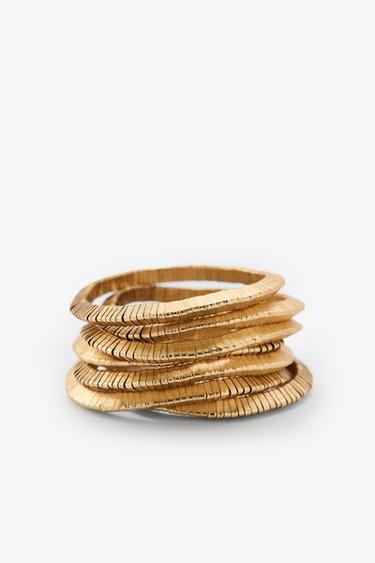 PACK OF ELASTIC BRACELETS - Golden by Zara