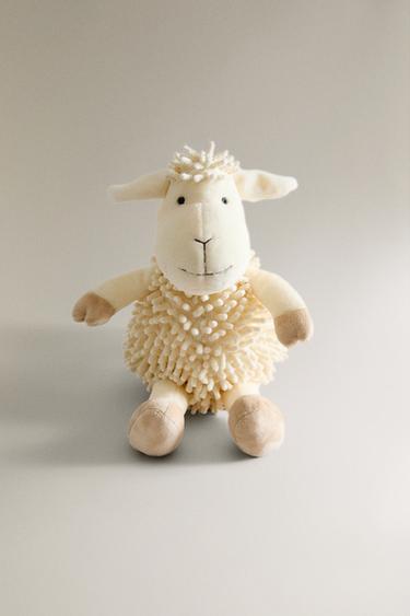KIDS' TALL SHEEP SOFT TOY - White by Zara