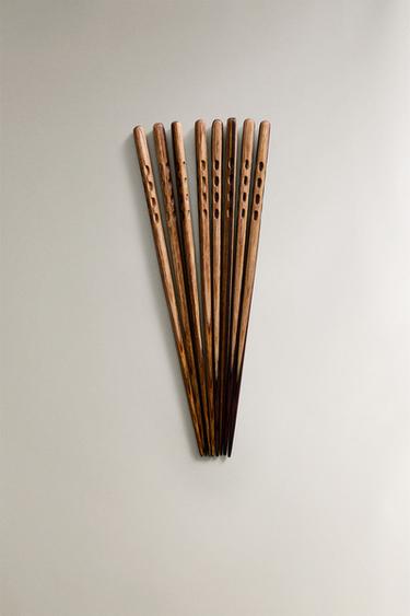 PACK OF BIRCH WOOD CHOPSTICKS (PACK OF 8) - Bluish by Zara - Image 0