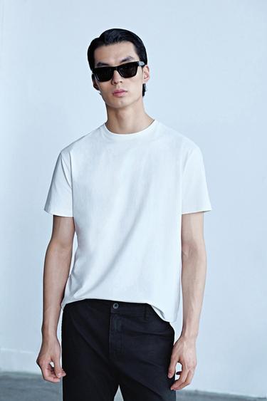 BASIC MEDIUM WEIGHT T-SHIRT /02 - White by Zara
