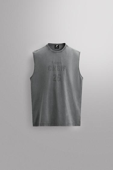 TRAINING TANK TOP - Anthracite grey by Zara