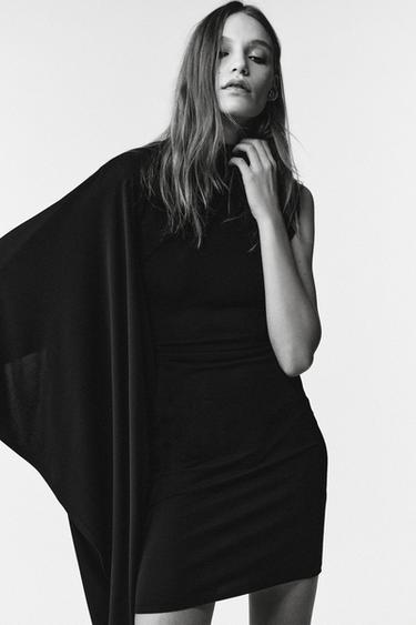 ASYMMETRIC SLEEVE LIMITED EDITION DRESS - Black by Zara