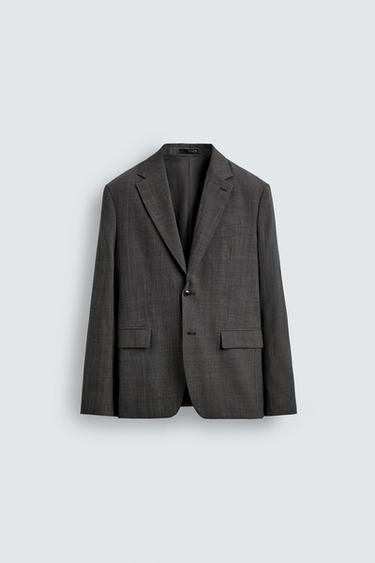 CHECK SUIT BLAZER - brown vigore by Zara
