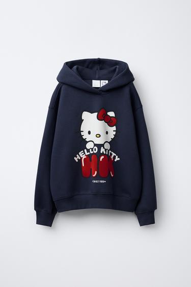 HELLO KITTY © SANRIO JOGGING HOODIE - Navy blue by Zara - Image 0