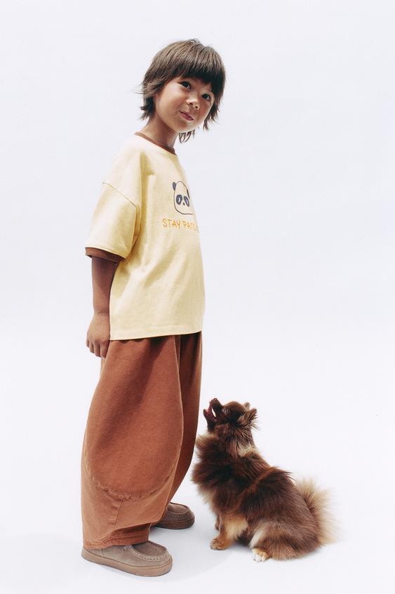 ANIMAL PRINT T-SHIRT - Ecru by Zara - Image 0