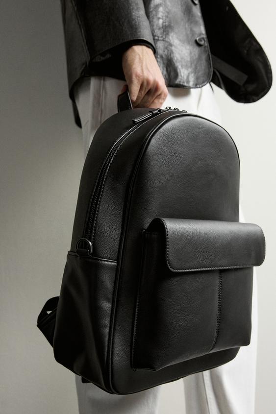 FLAP POCKET BACKPACK - Black by Zara - Image 0