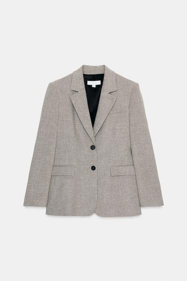 RUSTIC TEXTURED BLAZER - Light sand by Zara