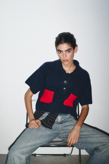 SHORT SLEEVE KNIT TOP - only one by Zara