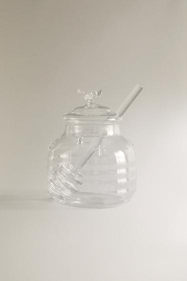 BUMBLEBEE BOROSILICATE GLASS HONEY JAR - Transparent by Zara