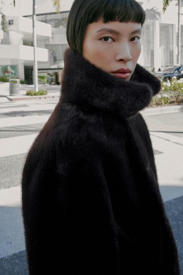 REVERSIBLE DOUBLE-FACED FAUX LEATHER JACKET - Brown by Zara