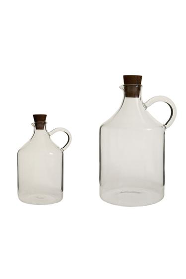 BOROSILICATE GLASS OIL/VINEGAR CRUET - Transparent by Zara