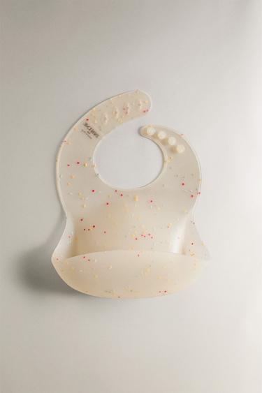 CHILDREN'S SILICONE CONFETTI BIB - Multicoloured by Zara - Image 0