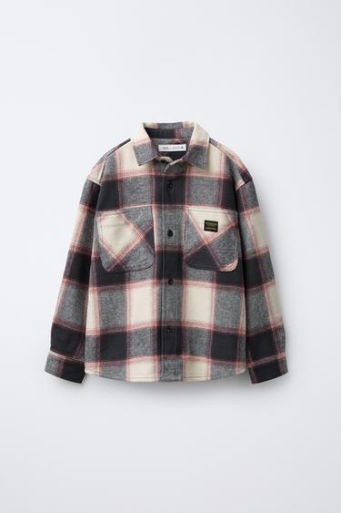 CHECK OVERSHIRT - Red by Zara - Image 0