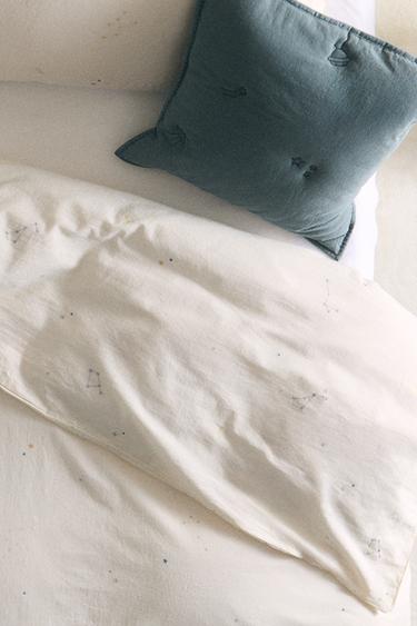 CHILDREN'S CONSTELLATION DUVET COVER - Oyster-white by Zara