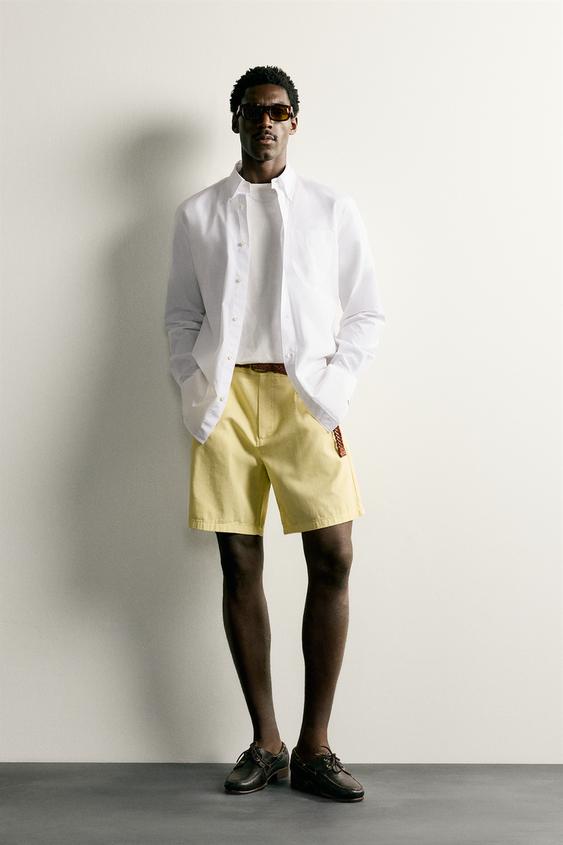 REGULAR FIT COTTON SHIRT - White by Zara - Image 0
