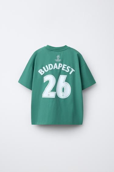 UEFA CHAMPIONS LEAGUE ® PRINTED T-SHIRT - Green by Zara